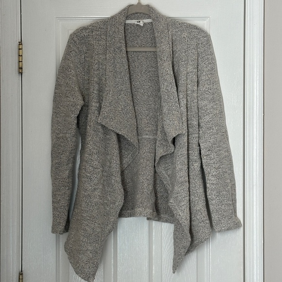 Women Flawless Drape Front Cardigan Gray Grey Size Small Medium Weight - Picture 1 of 4